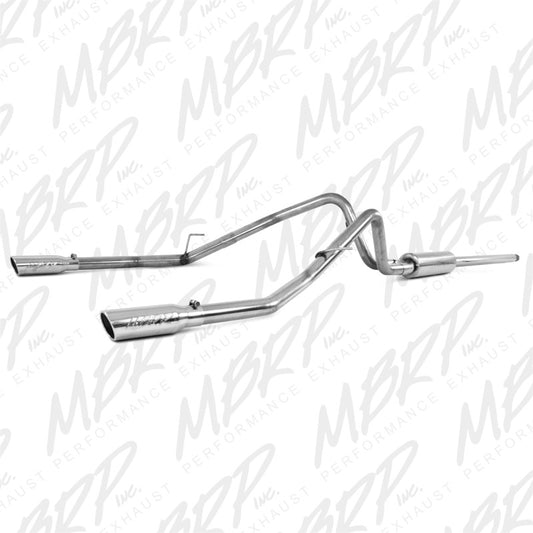MBRP S5202409 2004-2008 Ford F150 4.6/5.4L EC/CC-SB Cat Back Dual Split Rear