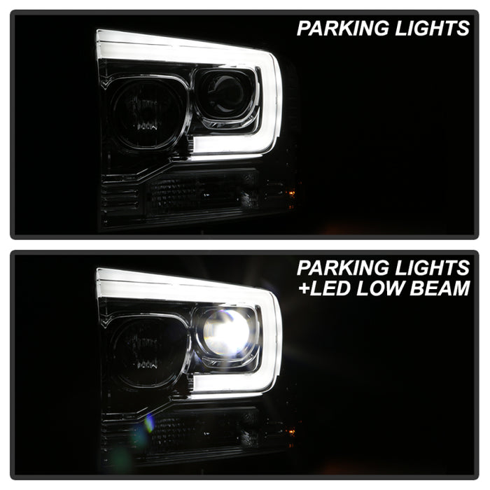 SPYDER 5087904 Spyder Platinum Ford F250/350/450 05-07 High-Power LED Module Proj. Headlights-Chrome (PRO-YD-FS05V2
