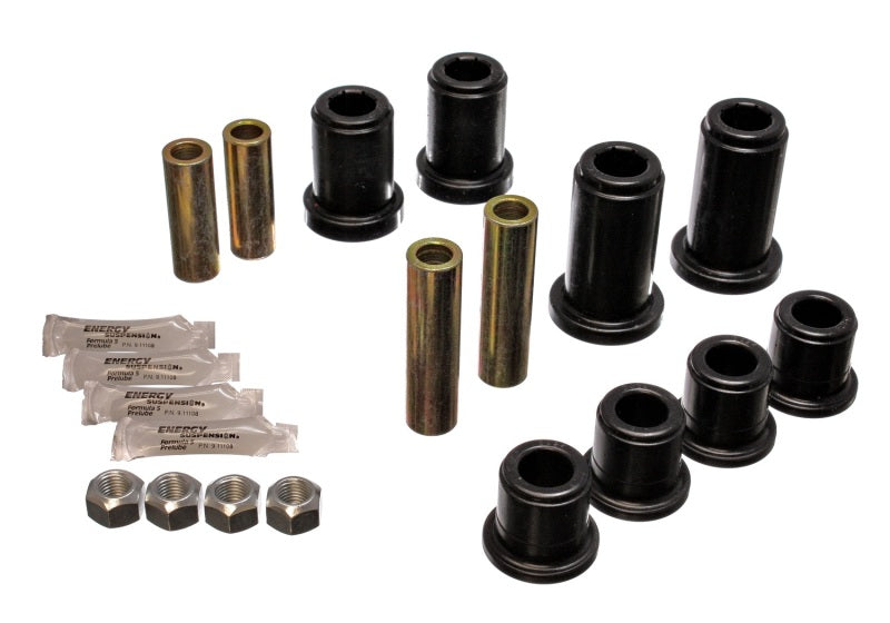 Energy Suspension 3.3185G 01-06 GM Silverado C2500 HD 2WD/K2500 HD 4WD Blk Front End Control Arm Bushing Set