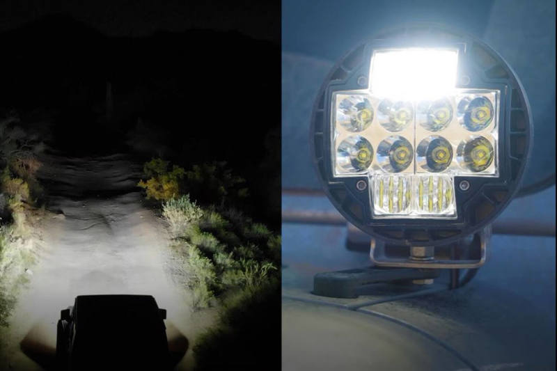 ARB TM512 Nacho 5.75in Offroad TM5 Combo White LED Light Set