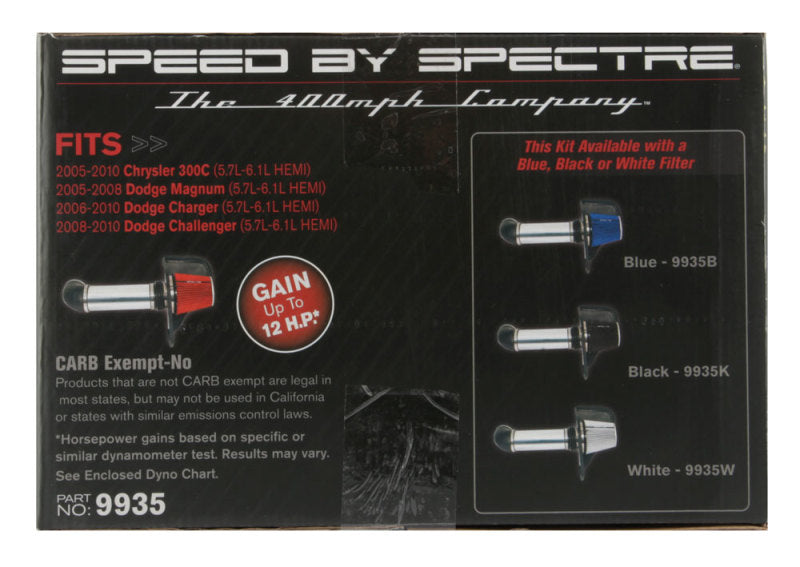Spectre SPE9935 Cold Air Intake 05-10 Chrgr/Challnger 5.7/6.1L