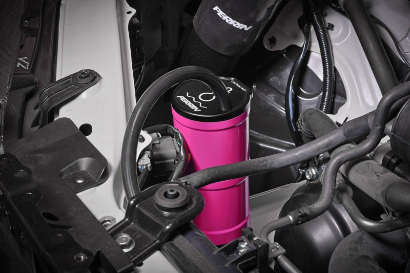 Perrin Performance ASM-ENG-505HP PERRIN 02-25 Subaru WRX / 04-21 STI / 13-25 BRZ/GR86/FRS/86 Coolant Overflow Tank - Hyper Pink