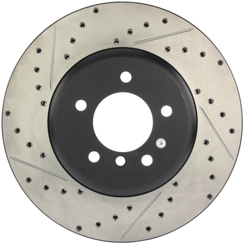 Stoptech 127.34071R StopTech 08-09 BMW 535 Series / 04-09 545i/550i/645Ci/650i Slotted & Drilled Right Front Rotor