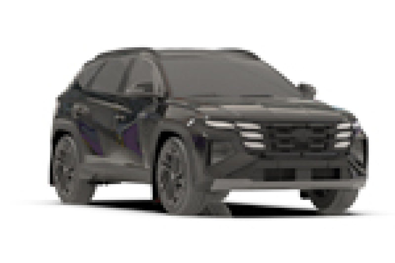Rally Armor MF125-UR-BLK-MBK 2025 Hyundai Tucson ICE XRT Black UR Mud Flap - Metallic Black Logo