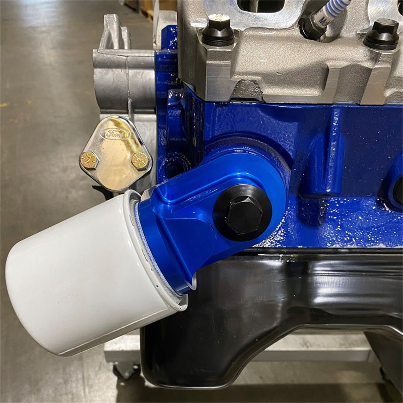 Ford Racing M-6880-B50 Push Rod V8 90 Degree Billet Oil Filter Adapter