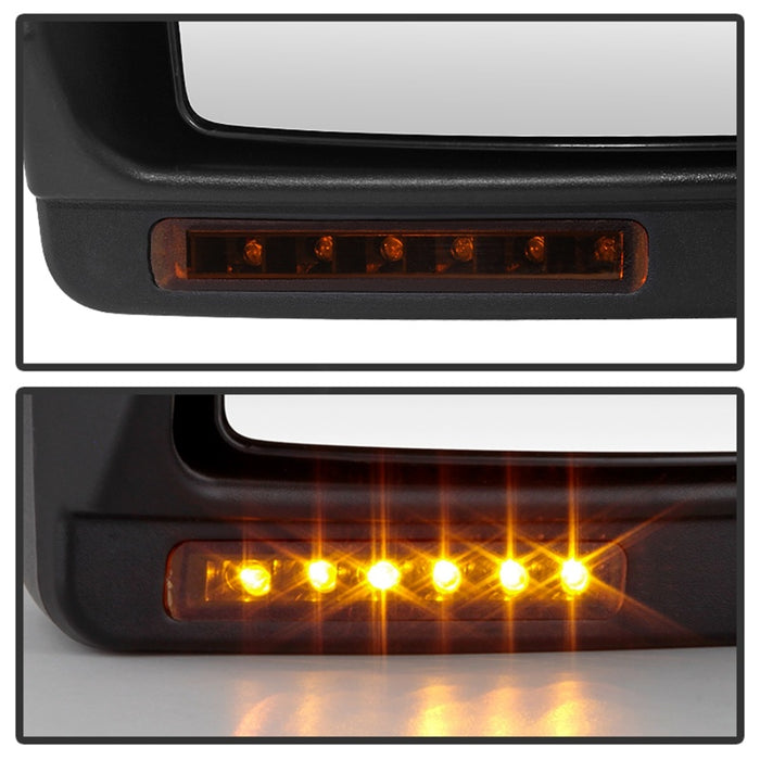 SPYDER 9935381 xTune Ford F150 07-14 Power Heated Amber LED Signal Telescoping Mirror Left MIR-FF15007S-PWH-AM-L