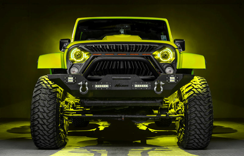 ORACLE Lighting 5876-334 0718 Jeep Wrangler JK Oculus 7in ColorSHIFT Bi-LED Projector Headlights