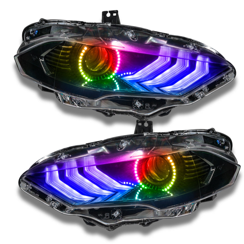 ORACLE Lighting 1446-332 Oracle 18-21 Ford Mustang Dynamic DRL w/ Halo Kit & Sequential Turn Signal - ColorSHIFT SEE WARRANTY