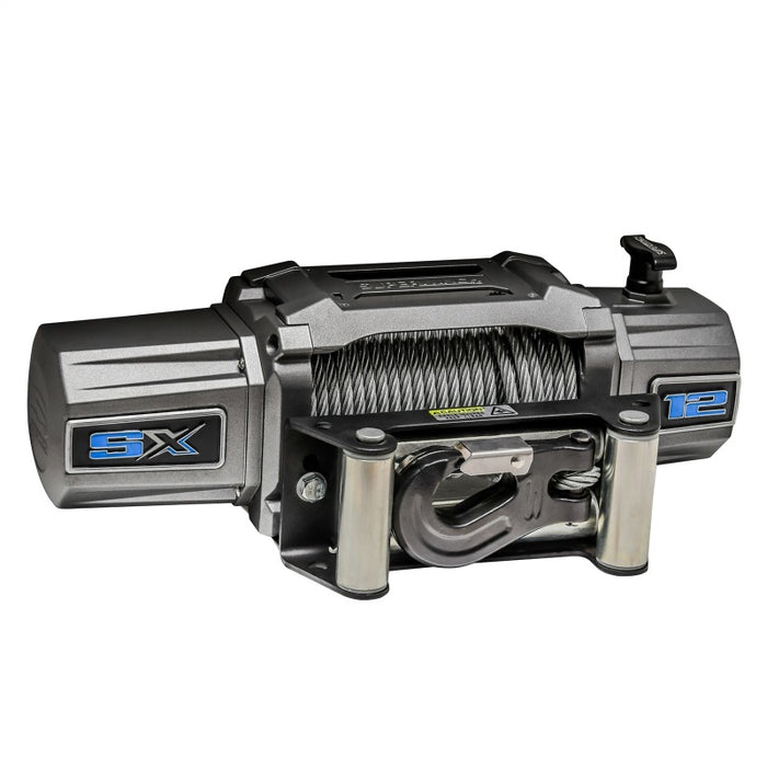 Superwinch 1712200 12000 LBS 12V DC 3/8in x 85ft Wire Rope SX 12000 Winch - Graphite