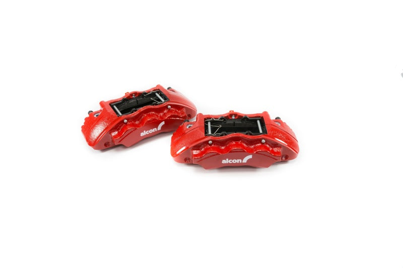 Alcon BKF1551K61 2019+ Ford Ranger/2020+ Bronco 2.3L 350x34mm Rotors 6-Piston Calipers Front Brake Kit - Red