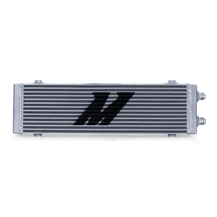 Mishimoto MMOC-DP-LSL Universal Large Bar and Plate Dual Pass Silver Oil Cooler