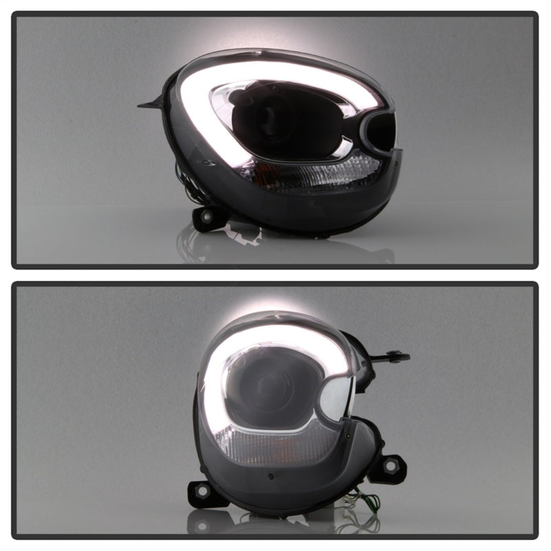 SPYDER 5083449 Spyder Mini Cooper Countryman 11-15 Headlights - Halogen Model Only - Black PRO-YD-MCO11-DRL-BK
