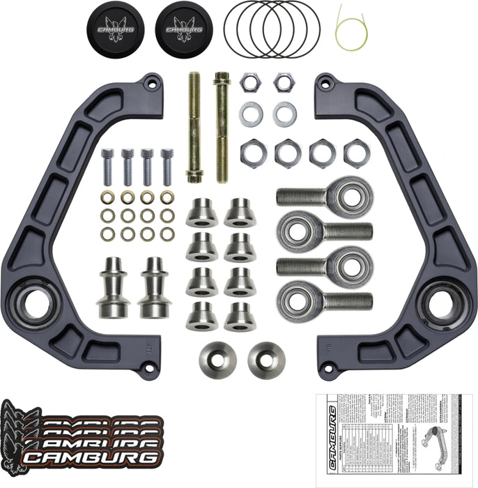 Camburg CAM-110211-GRY Ford F-150 2WD/4WD 21-23 KINETIK V2 Performance Billet Uniball Upper Arms