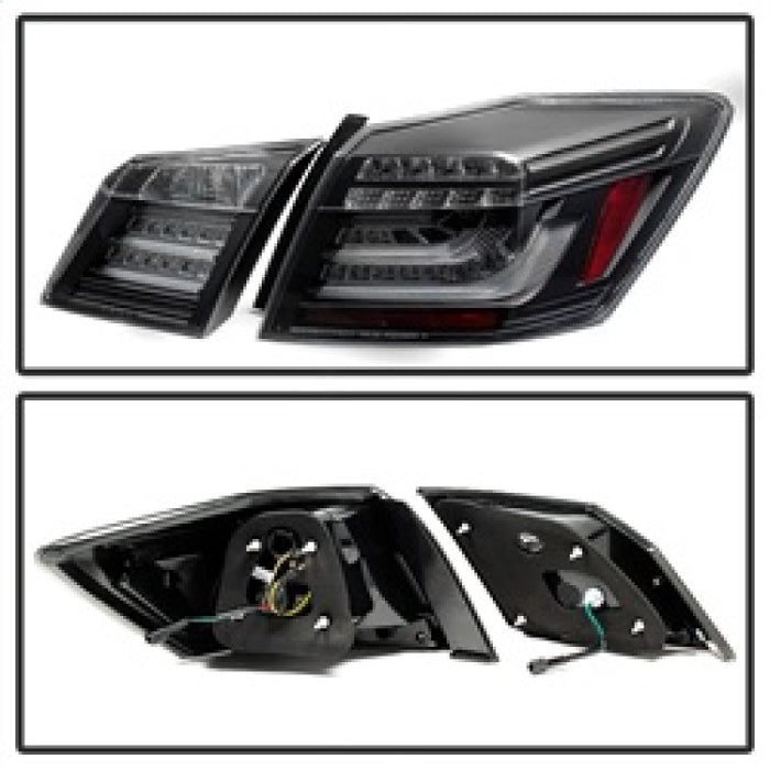 SPYDER 5082053 Spyder Honda Accord 2013-2015 4DR LED Tail Lights - Black ALT-YD-HA13LED-LED-BK
