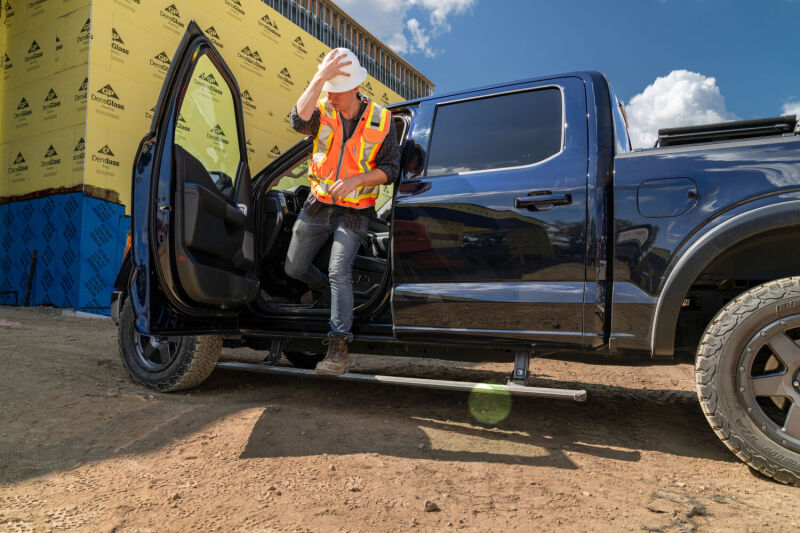 AMP Research 76152-01A 21-23 Ford F150 PowerStep Plug N Play - Black (See 76252-01A For Hybrid)