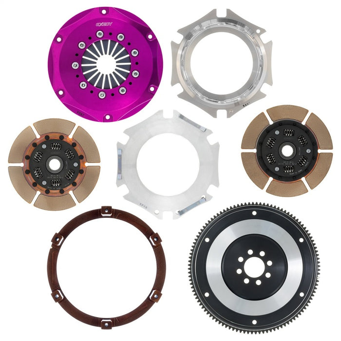 Exedy NM012SD 1989-1994 Nissan 240SX Hyper Twin Cerametallic Clutch Sprung Center Disc Push Type Cover