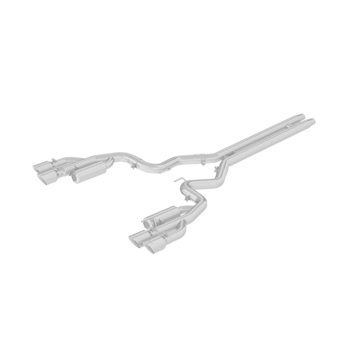 MBRP S7207304 18-19 Ford Mustang GT 5.0 3in Cat Back Quad Tip Race Version - T304