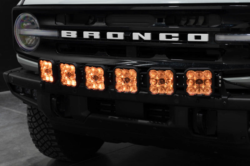Diode Dynamics DD7235 Bronco SS5 6-Pod CrossLink Grille Lightbar Kit Sport - White Combo