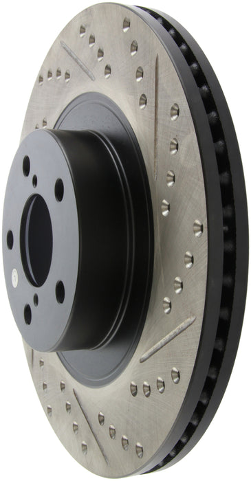 Stoptech 127.47021L StopTech Slotted & Drilled Sport Brake Rotor