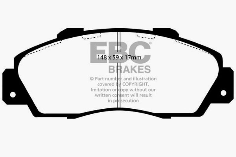 EBC DP5872NDX 97-01 Acura Integra Type R Bluestuff Front Brake Pads