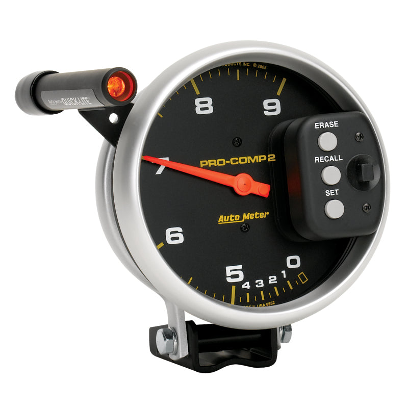 AutoMeter 6852 Autometer Pro-Comp 5 inch 9000 RPM Dual Range w/ Shift-Lite and Memory Tach