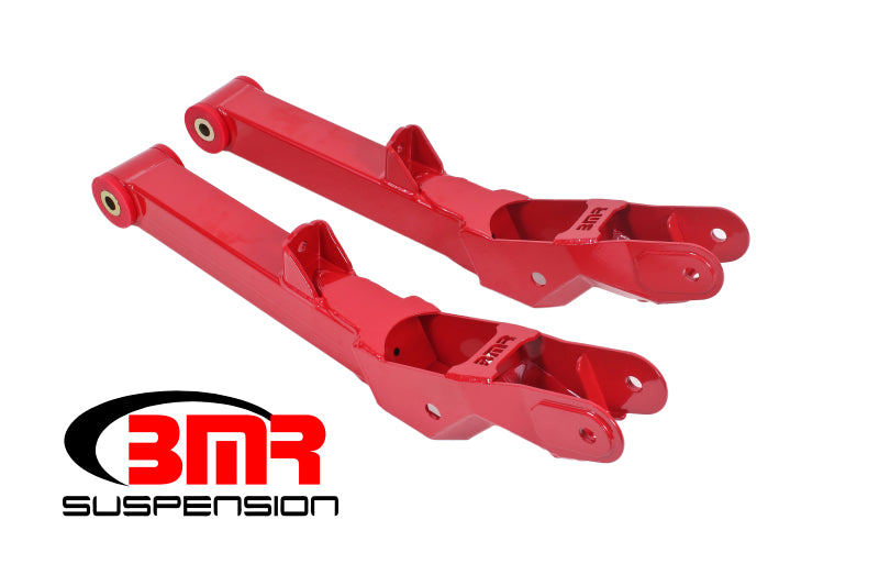 BMR Suspension TCA028R BMR 10-15 5th Gen Camaro Non-Adj. Rear Lower Control Arms (Polyurethane) - Red