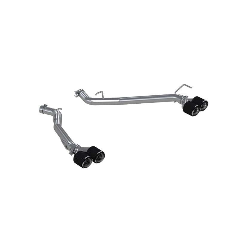 MBRP S52033CF 20-21 Ford Explorer ST 3.0L EcoBoost Dual Rear Exit Axle Back w/ Quad Carbon Fiber Tips - T304