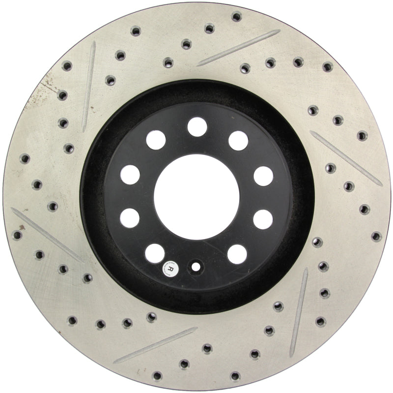 Stoptech 127.33096R StopTech 05-06 Audi A4 Quattro/ 02-04 A6 Quattro / 99-02 S4 Front Right Slotted & Drilled Rotor
