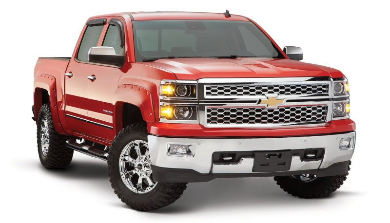 Bushwacker 40959-02 14-18 Chevy Silverado 1500 Fleetside Pocket Style Flares 4pc - Black