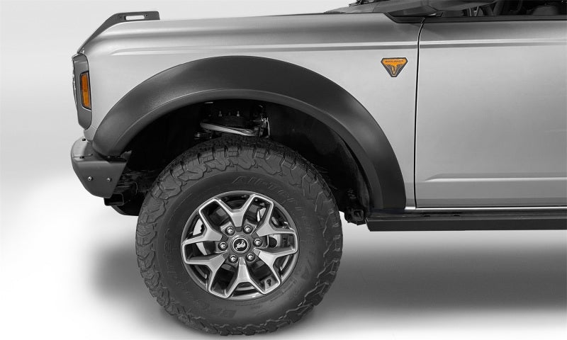 Bushwacker 20961-02 2021+ Ford Bronco 4-Door Extend-A-Flares 4pc - Black