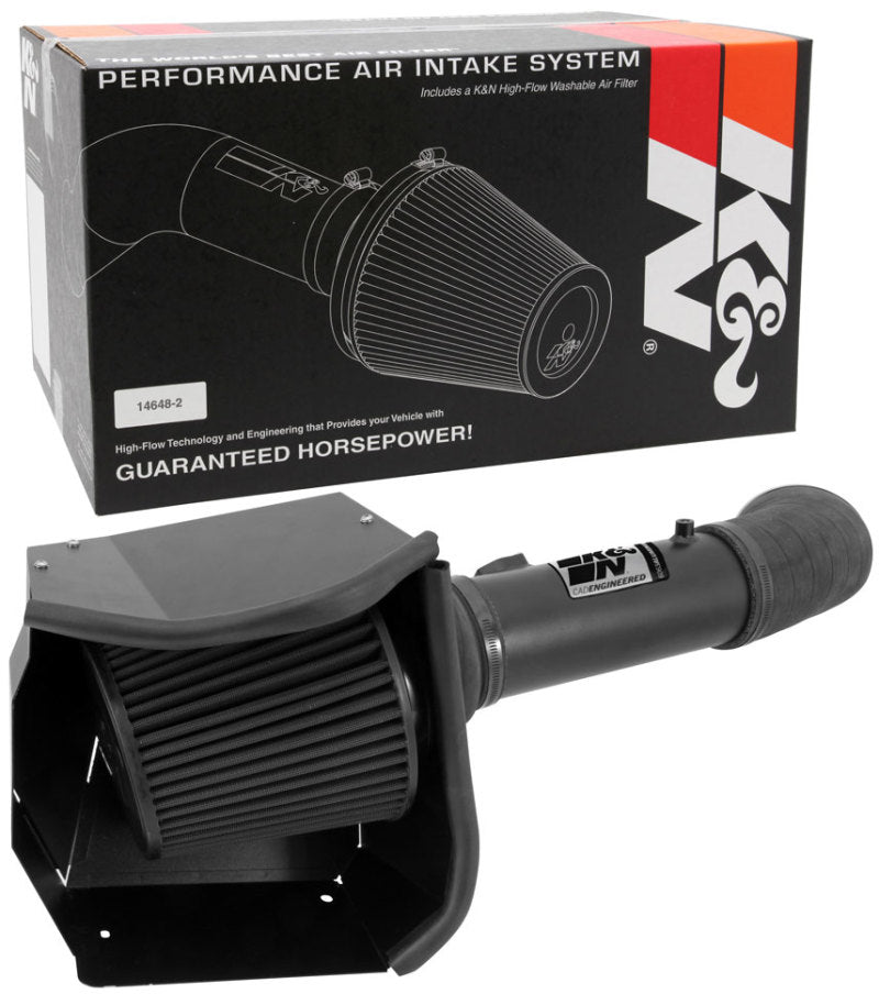 K&N Engineering 71-2582 K&N 11-13 Ford F250/F350/F450/F550 Super Duty 6.7L V8 DSL Black Performance Intake Kit
