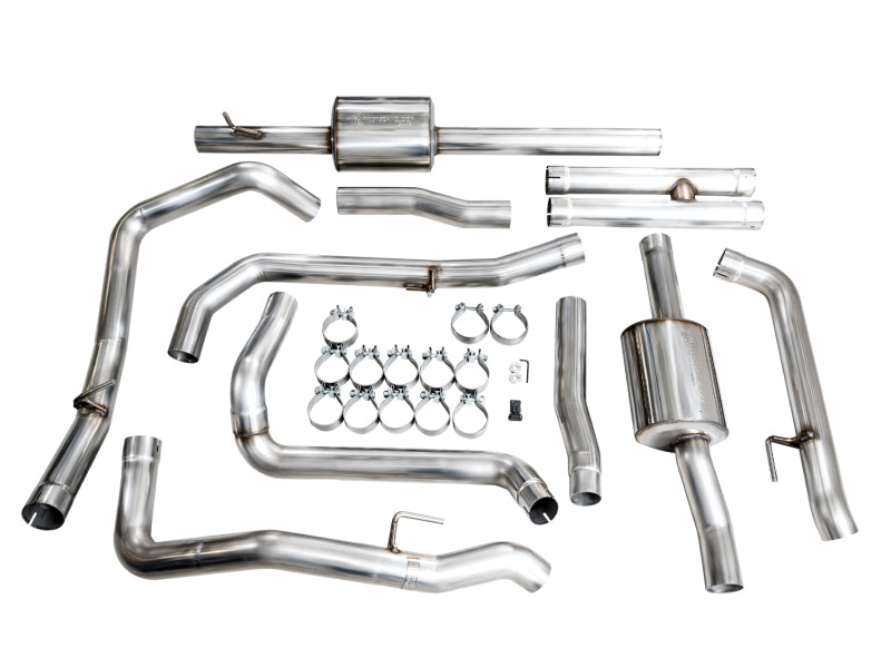 AWE Tuning 3015-31202 AWE 4th Gen GM 1500 6.2L Catback Split Rear Exit (w/ Bumper Cutouts) - OE Tips