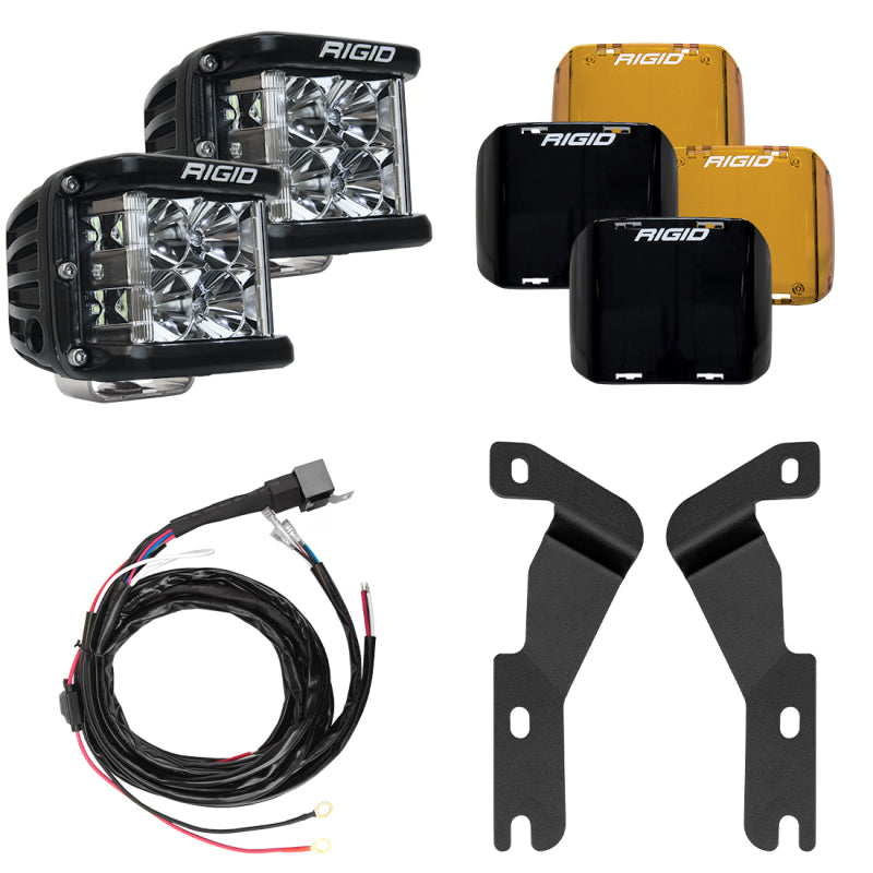 Rigid Industries 46707 16-20 Toyota Tacoma A-Pillar Light Kit w/D-SS Flood