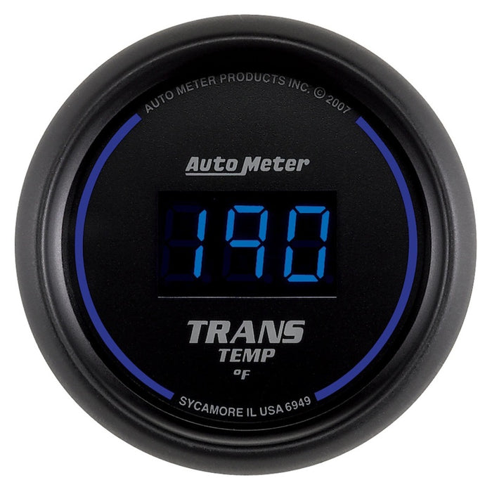 AutoMeter 6949 Autometer 52.4mm Black Digital Trans Temperature Gauge
