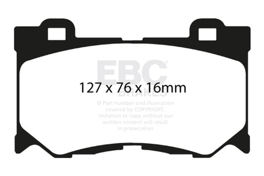 EBC DP51823NDX 08-15 Infiniti G37 3.7 Bluestuff Front Brake Pads