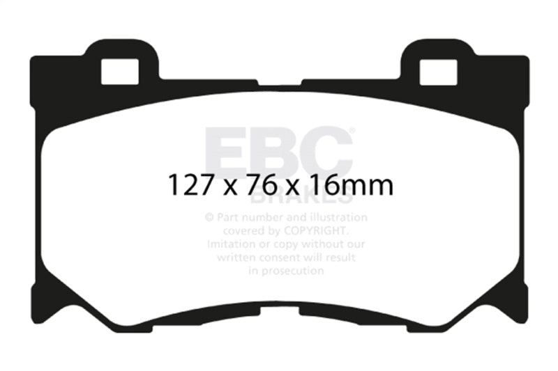 EBC DP41823R 08-13 Infiniti FX50 5.0 Yellowstuff Front Brake Pads