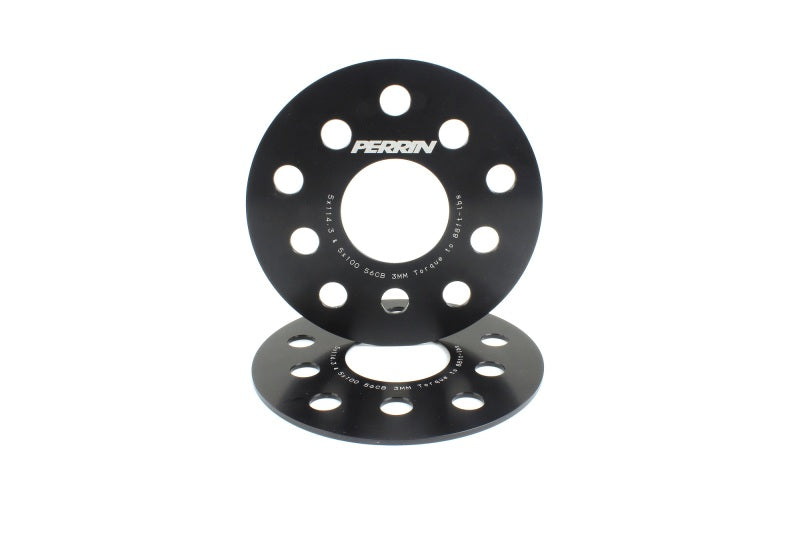 Perrin Performance PSP-WHL-103BK PERRIN Subaru/Toyota/Scion 3mm Wheel Spacers (Slip-On Style/No Studs) 5x114.3/5x100 56mm CB - Pair