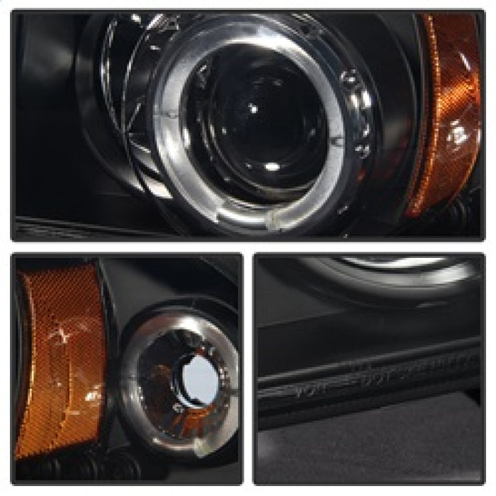 SPYDER 5009784 Spyder Dodge Dakota 97-04/Durango 98-03 1PC Projector Headlights LED Halo LED Blk PRO-YD-DDAK97-BK