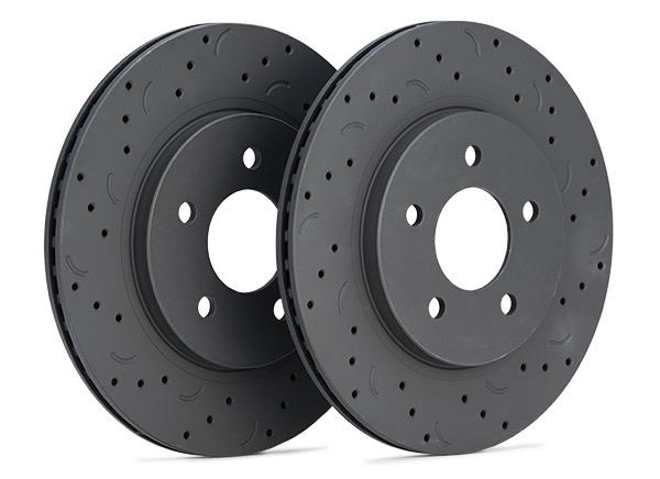 Hawk Performance HTC4977 Hawk Talon 2016 Toyota Land Cruiser Drilled and Slotted Front Brake Rotor Set