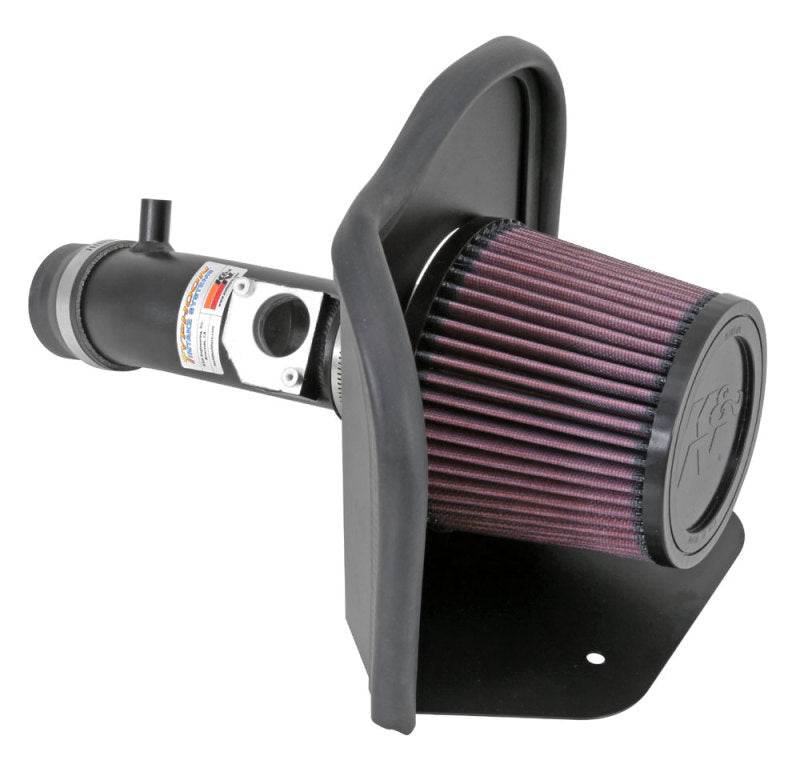 K&N Engineering 69-8612TFK K&N 06-10 Toyota Yaris L4-1.5L Flat Black Typhoon Short RAM Intake