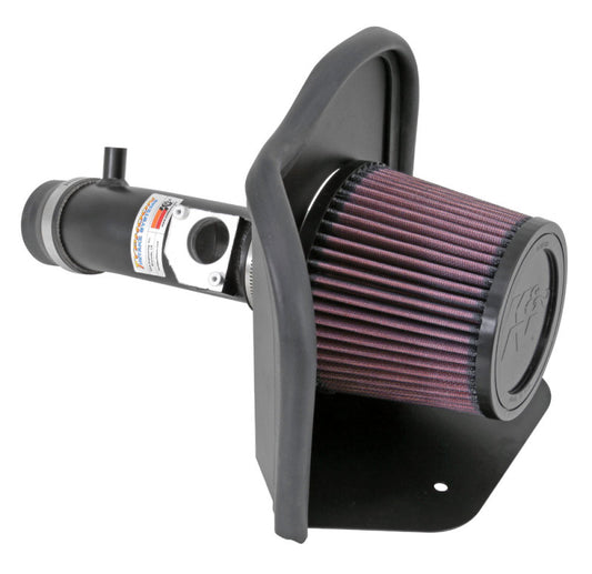 K&N Engineering 69-8612TFK K&N 06-10 Toyota Yaris L4-1.5L Flat Black Typhoon Short RAM Intake