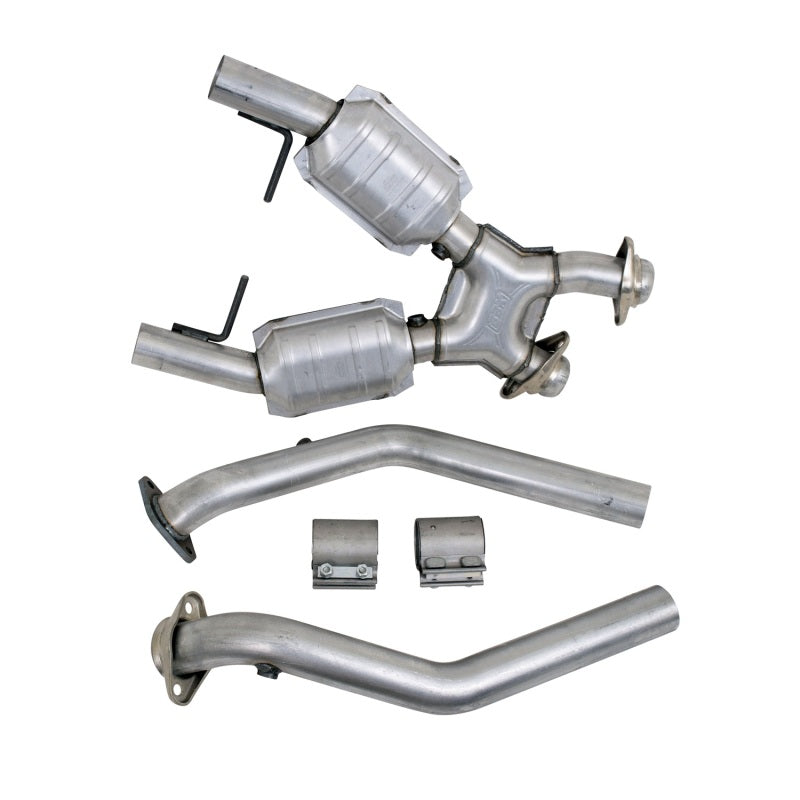 BBK 1666 96-98 Mustang 4.6 GT High Flow X Pipe With Catalytic Converters - 2-1/2