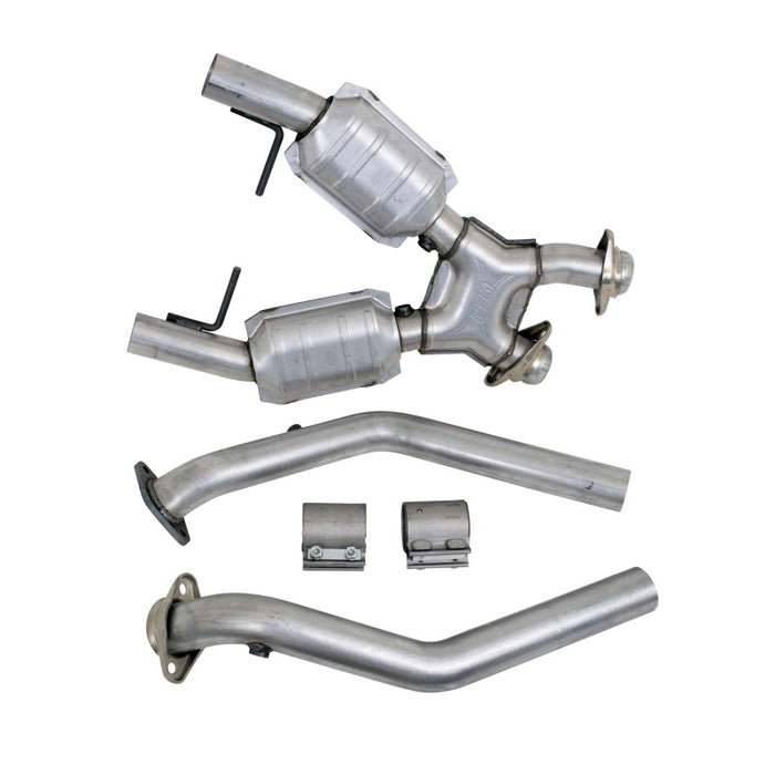 BBK 1666 96-98 Mustang 4.6 GT High Flow X Pipe With Catalytic Converters - 2-1/2