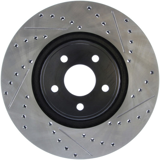 Stoptech 127.65146L StopTech 14+ Ford Focus ST w/ 335mm Brakes Front Left Slotted & Drilled Rotor