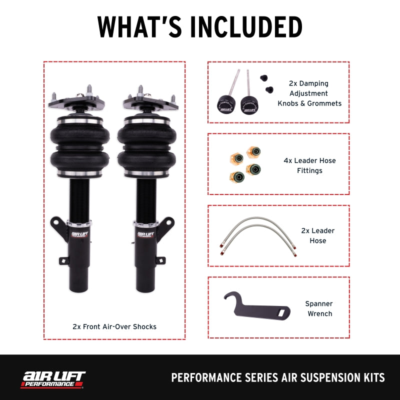 Air Lift 76014 15-20 Acura TLX / 13-17 Honda Accord Front Performance Air Suspension Kit