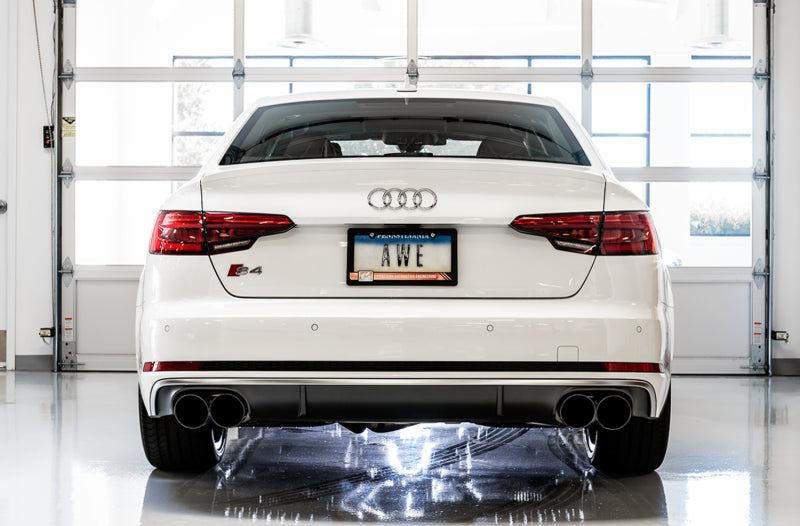 AWE Tuning 3025-43034 Audi B9 S4 SwitchPath Exhaust - Non-Resonated (Black 102mm Tips)