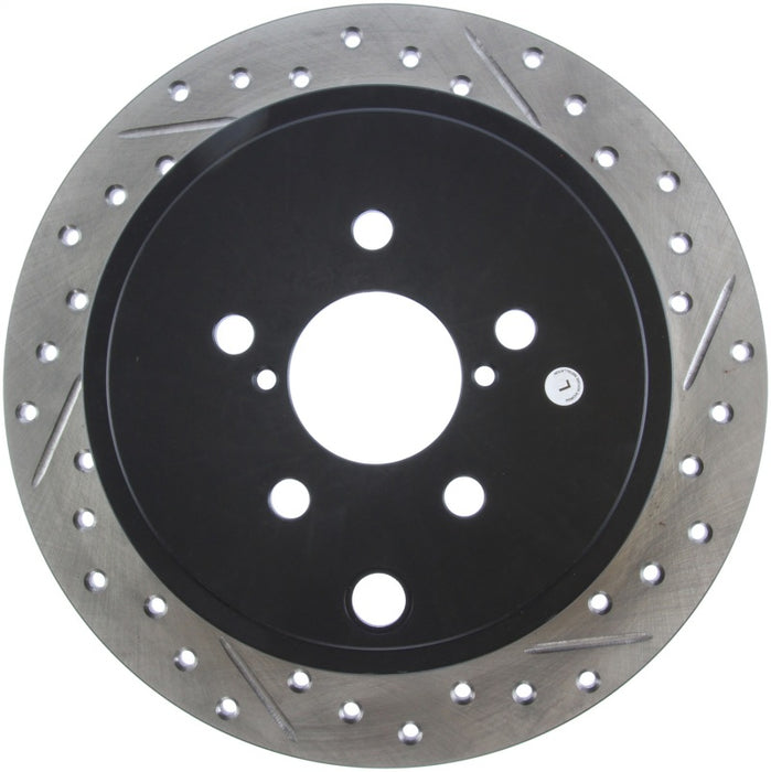 Stoptech 127.47029L StopTech 08-10 Impreza WRX (Exc STi)/08-10 Impreza Coupe/Sedan Slotted & Drilled Left Rear Rotor