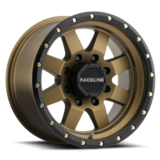 Raceline 935BZ-79060-00 935BZ Defender 17x9in / 6x139.7 BP / 0mm Offset / 107.95mm Bore - Bronze Wheel