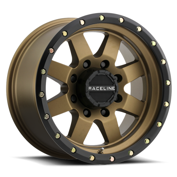 Raceline 935BZ-79060-00 935BZ Defender 17x9in / 6x139.7 BP / 0mm Offset / 107.95mm Bore - Bronze Wheel