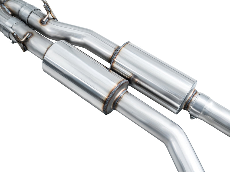 AWE Tuning 3015-42625 2020+ Ford Explorer ST Touring Edition Exhaust w/ Chrome Silver Tips
